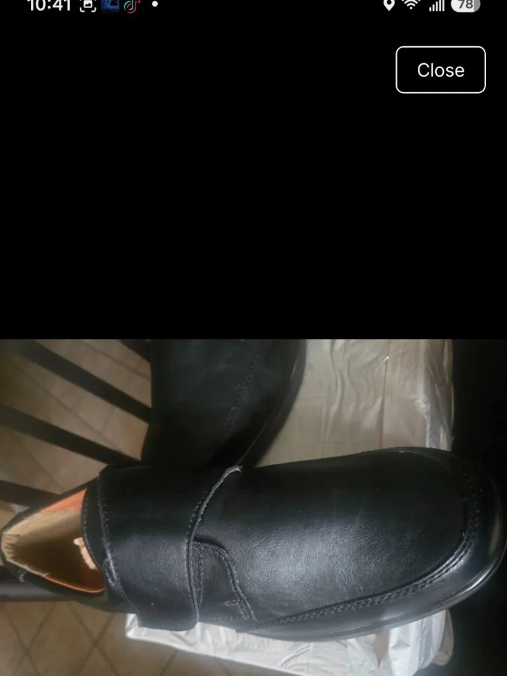 Men's Black Velcro Memory Foam Dress Shoes Thom McAn 13 Wide 13W New NWOT